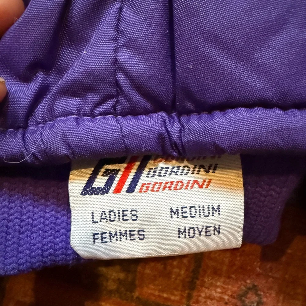 NWT Vintage Gordini Women's Heattrap Mittens in 80’s 90’s Purple and Black